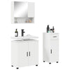 Baderomsinnredningssett med skuff 3 pcs Hvit 61 x 35 x 64 cm