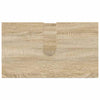 Baderomsinnredningssett 3 pcs Sonoma eik 61 x 35 x 64 cm