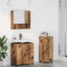Baderomsinnredningssett 3 stk. Gamle tre 61 x 35 x 64 cm