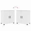 Baderomsinnredningssett 4 pcs Høyglans hvit 61 x 35 x 64 cm