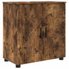 Baderomsinnredningssett med dør 4 pcs Røkt eik 61 x 35 x 64 cm