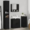 Baderomsinnredningssett med skuff 4 pcs Svart 61 x 35 x 64 cm
