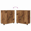 Baderomsinnredningssett 4 pcs Gammelt tre 61 x 35 x 64 cm