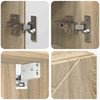 Baderomsinnredningssett 5 pcs Sonoma eik 61 x 35 x 64 cm