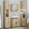 Baderomsinnredningssett 5 pcs Sonoma eik 61 x 35 x 64 cm