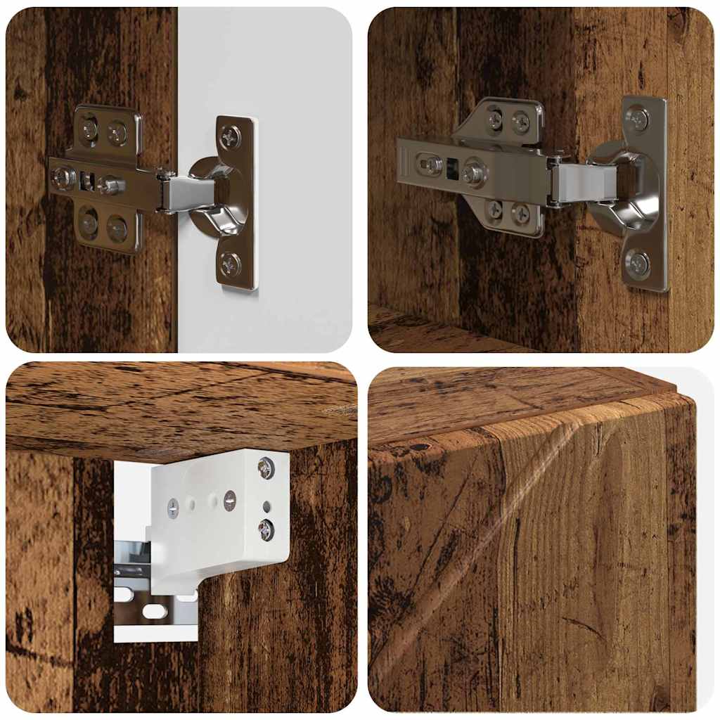 Baderomsinnredningssett 5 stk. Gamle tre 61 x 35 x 64 cm
