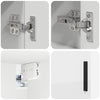 Baderomsinnredningssett med skuff 5 pcs Hvit 61 x 35 x 64 cm