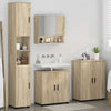 Baderomsinnredningssett 4 pcs Sonoma eik 61 x 35 x 64 cm