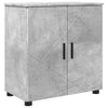 Baderomsinnredningssett med dør 4 pcs Betonggrå 61 x 35 x 64 cm