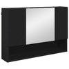 Baderomsinnredningssett med skuff 2 pcs Svart 76.5 x 35 x 64 cm
