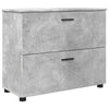 Baderomsinnredningssett 2 pcs Betonggrå 76.5 x 35 x 64 cm