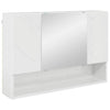 Baderomsinnredningssett 2 pcs Høyglans hvit 76.5 x 35 x 64 cm