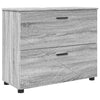 Baderomsinnredningssett 2 pcs Grå sonoma 76.5 x 35 x 64 cm