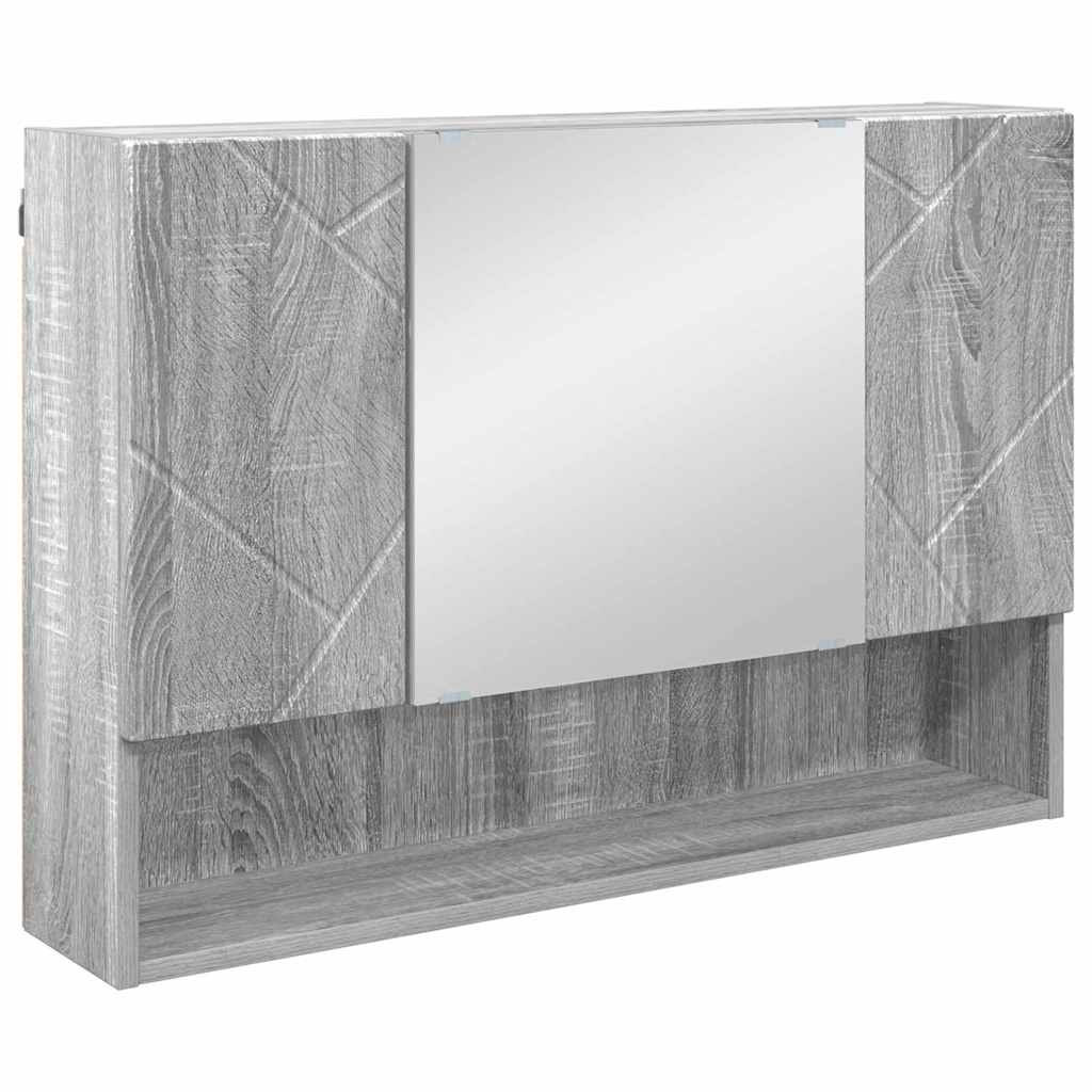 Baderomsinnredningssett 2 pcs Grå sonoma 76.5 x 35 x 64 cm