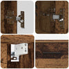 Baderomsinnredningssett 2 pcs Gammelt tre 76.5 x 35 x 64 cm