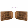Baderomsinnredningssett 2 pcs Gammelt tre 76.5 x 35 x 64 cm