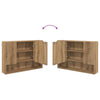 Baderomsinnredningssett 2 pcs artisan eik 76.5 x 35 x 64 cm