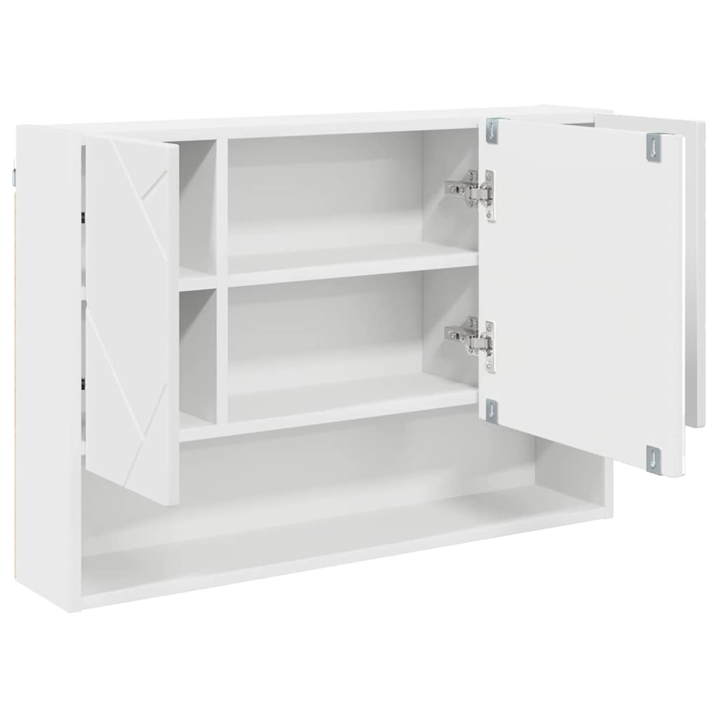 Baderomsinnredningssett med skuff 3 pcs Hvit 76.5 x 35 x 64 cm