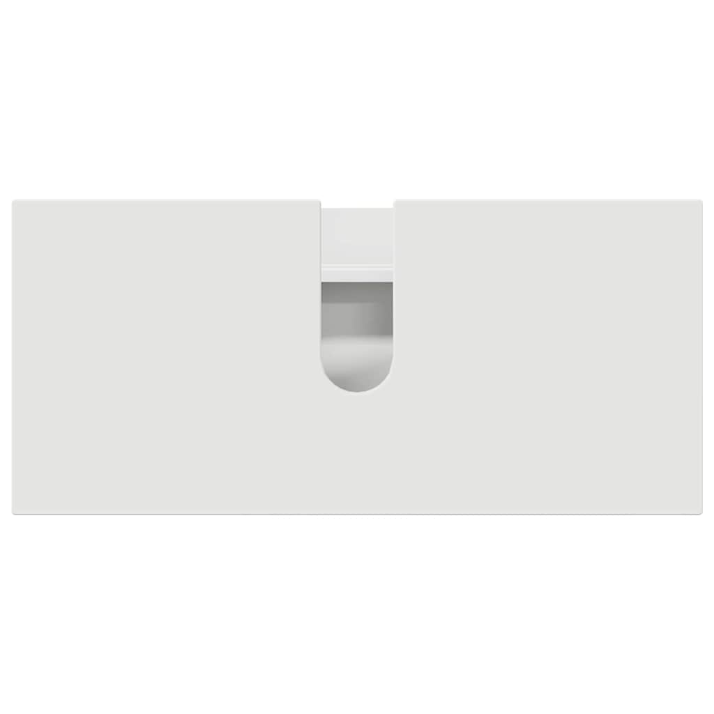 Baderomsinnredningssett med skuff 3 pcs Hvit 76.5 x 35 x 64 cm