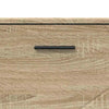 Baderomsinnredningssett 3 pcs Sonoma eik 76.5 x 35 x 64 cm
