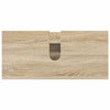 Baderomsinnredningssett 3 pcs Sonoma eik 76.5 x 35 x 64 cm