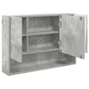 Baderomsinnredningssett 3 pcs Betonggrå 76.5 x 35 x 64 cm