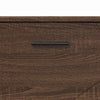 Baderomsinnredningssett 3 pcs brun eik 76.5 x 35 x 64 cm