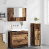 Baderomsinnredningssett 3 pcs Gammelt tre 76.5 x 35 x 64 cm