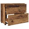 Baderomsinnredningssett 3 pcs Gammelt tre 76.5 x 35 x 64 cm