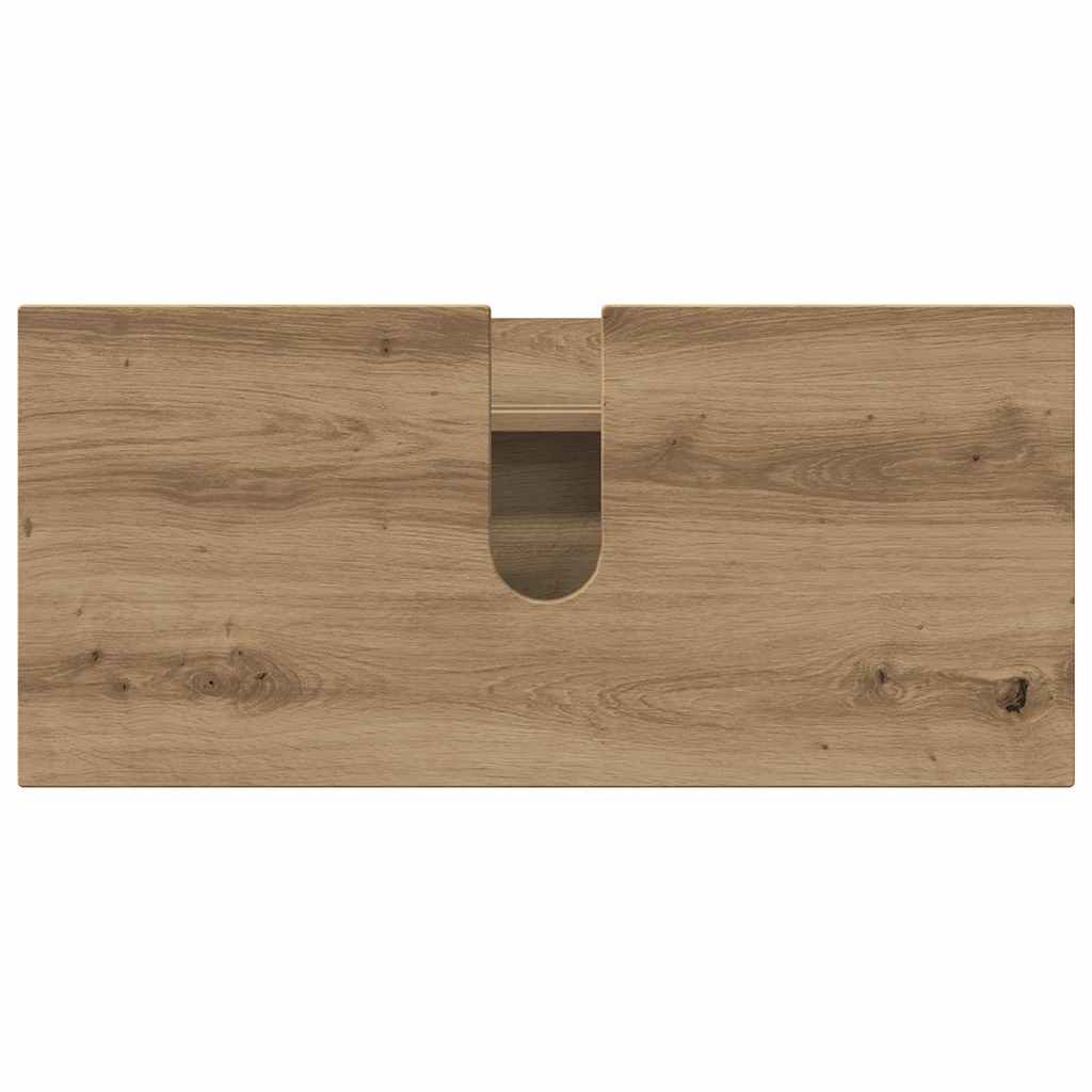Baderomsinnredningssett 3 pcs artisan eik 76.5 x 35 x 64 cm