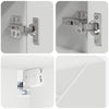 Baderomsinnredningssett med skuff 4 pcs Hvit 30 x 35 x 192 cm