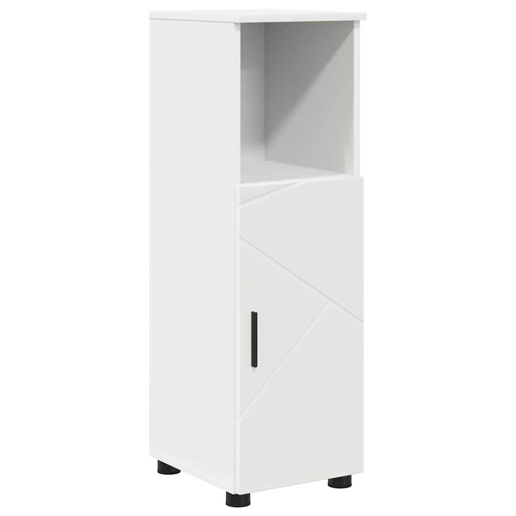 Baderomsinnredningssett med skuff 4 pcs Hvit 30 x 35 x 192 cm
