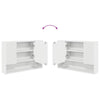 Baderomsinnredningssett med skuff 4 pcs Hvit 30 x 35 x 192 cm