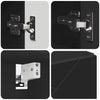Baderomsinnredningssett med skuff 4 pcs Svart 30 x 35 x 192 cm