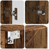 Baderomsinnredningssett 4 pcs Gammelt tre 30 x 35 x 192 cm