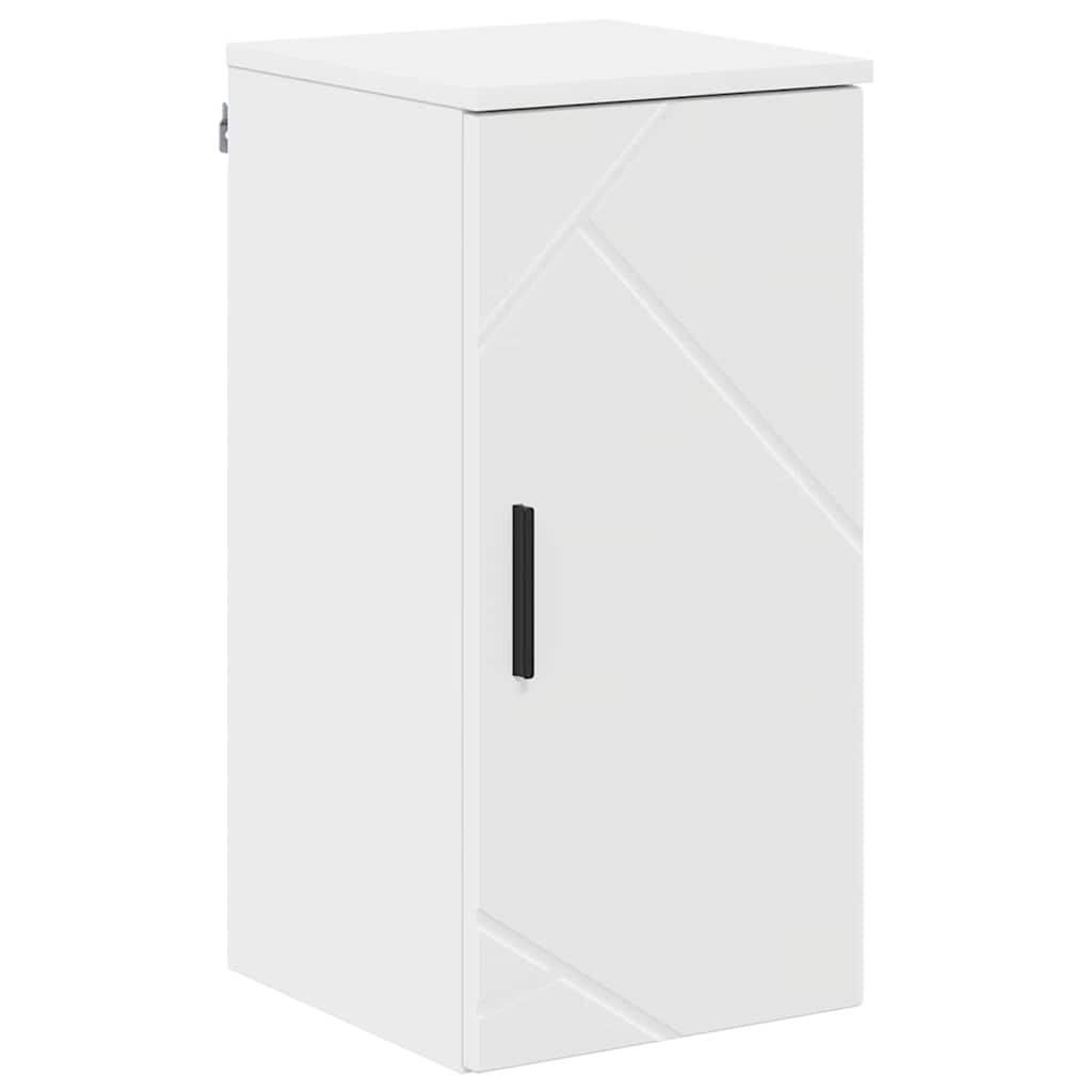 Baderomsinnredningssett med skuff 5 pcs Hvit 30 x 35 x 192 cm
