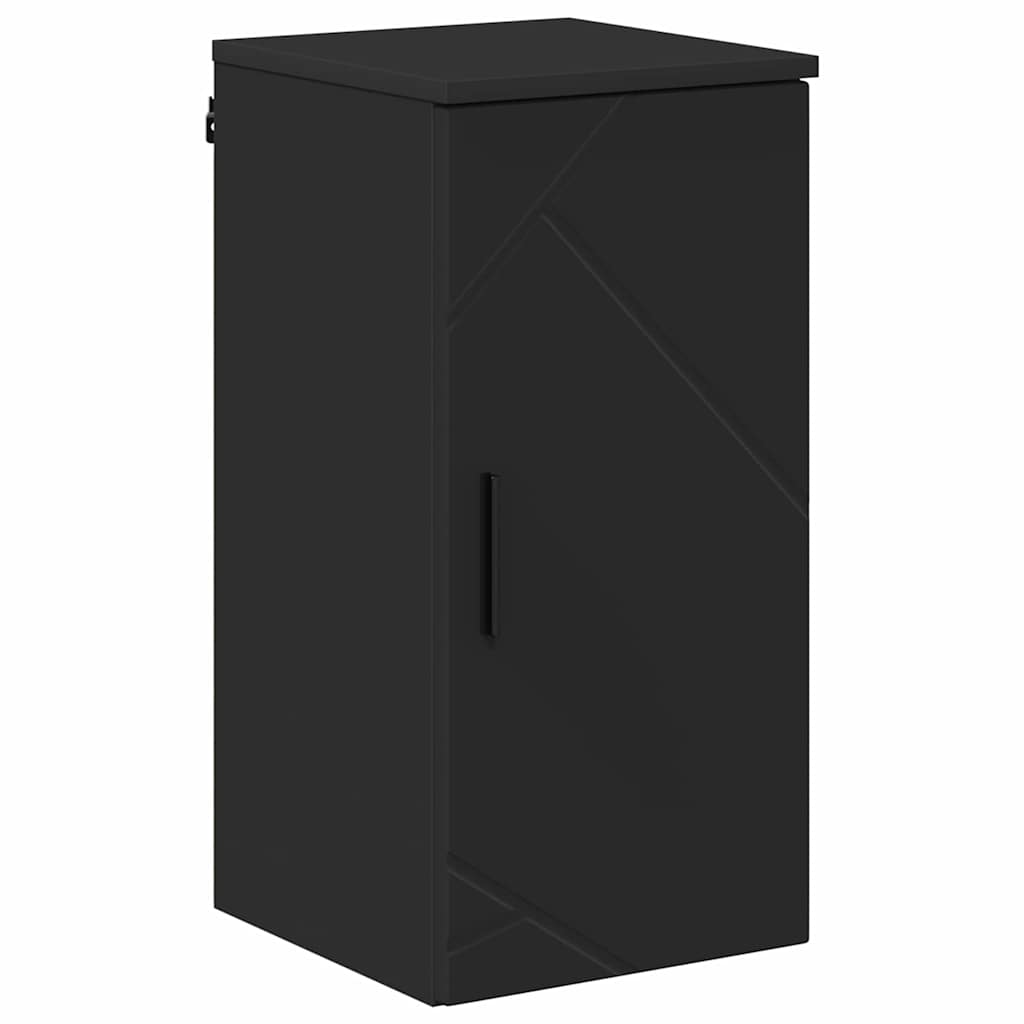 Baderomsinnredningssett med skuff 5 pcs Svart 30 x 35 x 192 cm