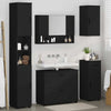 Baderomsinnredningssett med skuff 5 pcs Svart 30 x 35 x 192 cm