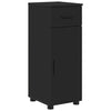 Baderomsinnredningssett med skuff 5 pcs Svart 30 x 35 x 192 cm