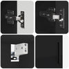 Baderomsinnredningssett med skuff 4 pcs Svart 30 x 35 x 192 cm