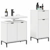 Baderomsinnredningssett med skuff 2 pcs Hvit 39.5 x 36 x 88 cm