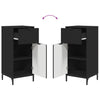 Baderomsinnredningssett med skuff 2 pcs Svart 39.5 x 36 x 88 cm