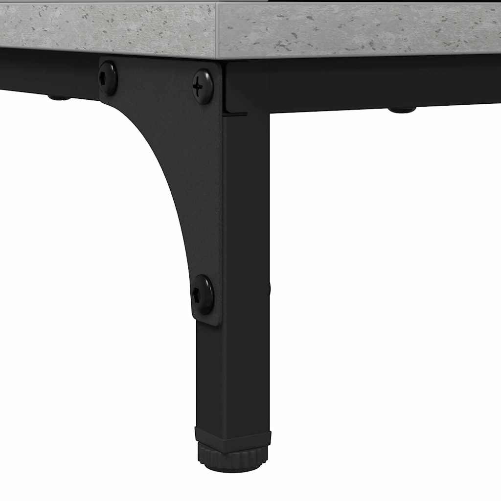 Baderomsinnredningssett 2 pcs Betonggrå 39.5 x 36 x 88 cm