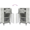 Baderomsinnredningssett 2 pcs Betonggrå 39.5 x 36 x 88 cm