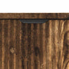 Baderomsinnredningssett Rutete 2 pcs Røkt eik 39.5 x 36 x 88 cm