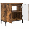 Baderomsinnredningssett Rutete 2 pcs Røkt eik 39.5 x 36 x 88 cm