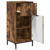 Baderomsinnredningssett Rutete 2 pcs Røkt eik 39.5 x 36 x 88 cm
