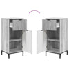 Baderomsinnredningssett 2 pcs Grå sonoma 39.5 x 36 x 88 cm