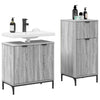 Baderomsinnredningssett 2 pcs Grå sonoma 39.5 x 36 x 88 cm