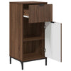 Baderomsinnredningssett Rutete 2 pcs brun eik 39.5 x 36 x 88 cm